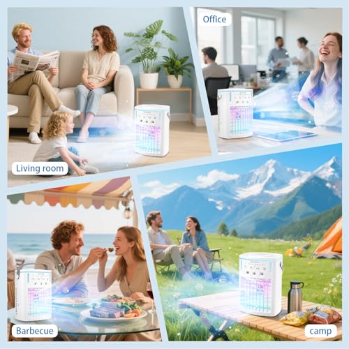 Ventilateur de refroidissement d'air USB silencieux avec humidificateur - 8