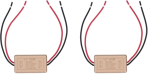 Miniatura 5 de 2 módulos de flash de luz, controlador estroboscópico LED, lámpara intermitente, módulo de flash sin conector intermitentes de repuesto, para faros