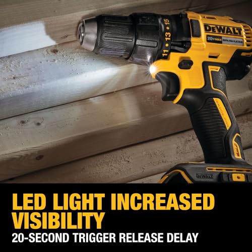 Image of DEWALT 20V MAX Cordless Drill Driver, 1 /2 Inch, 2 Speed, XR 2.0 Ah Battery and Charger Included (DCD777D1)