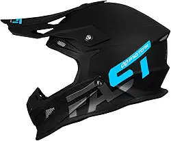 CAPACETE OFF ROAD PRO TORK FAST 788 SOLID PRETO - AZUL TAM. 56