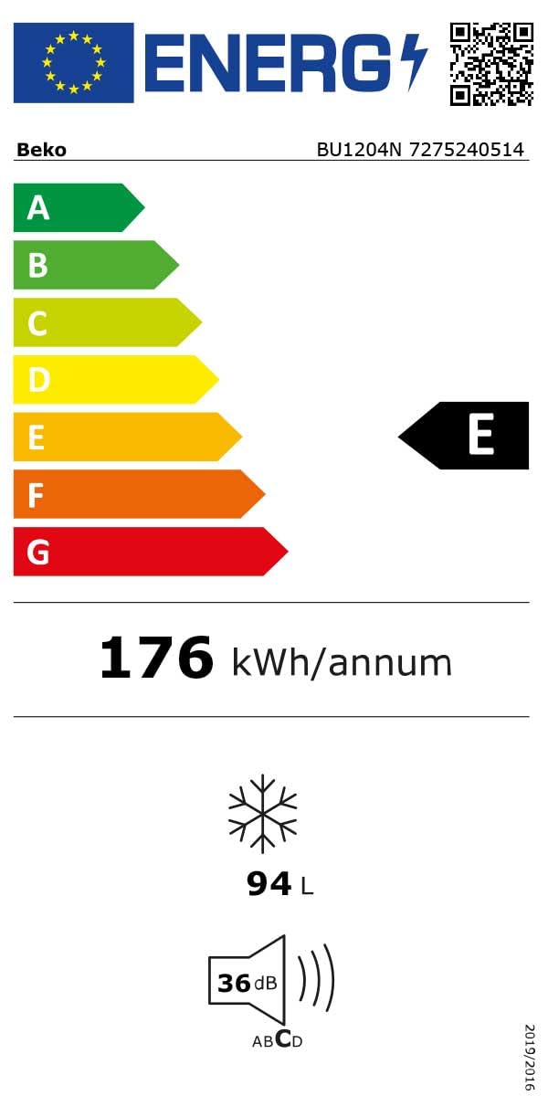 Congélateur Intégrable À Pantographe 94l - BU1204N