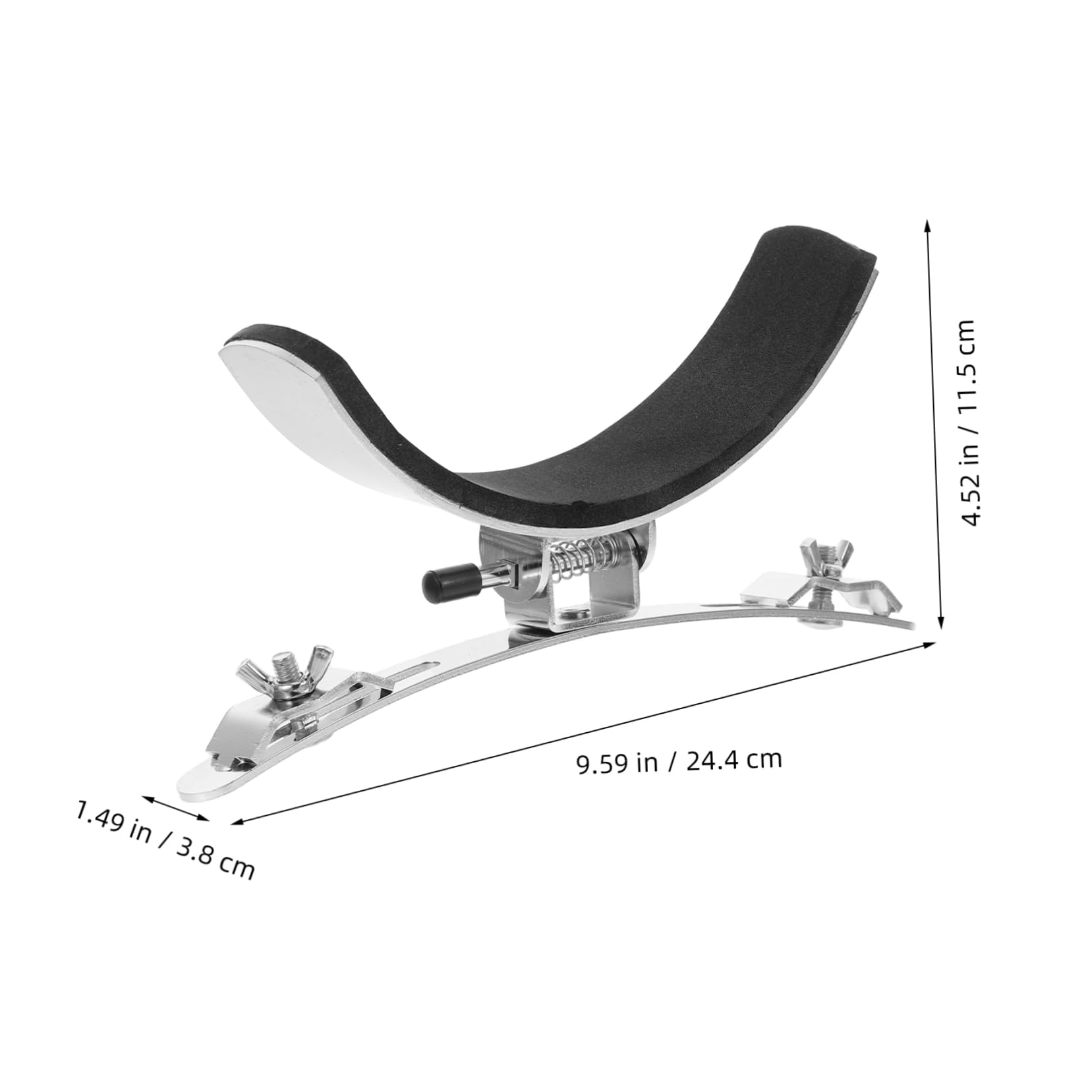 SUPVOX Supporto per Rullante in Acciaio Inossidabile Argento Design Portatile e Supporto Stabile, Accessorio Creativo per Rullante da Casa e Strumento per Tamburi da Marcia