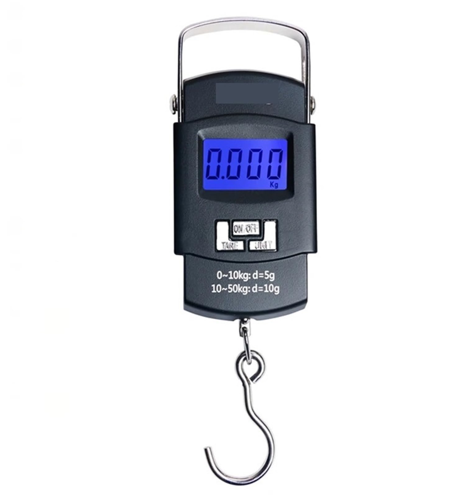 Kongmm One Color Digital Crane Scale, 50Kg Digital Fish Hanging Hook Scale Electronic Luggage Mini Scales 50Kg 10G Travel Suitcase Weighing