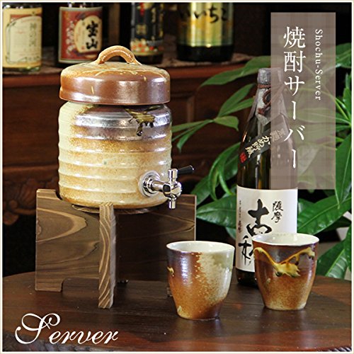 まるいち本店 信楽焼 1.5L 火色焼酎サーバー ss-0116