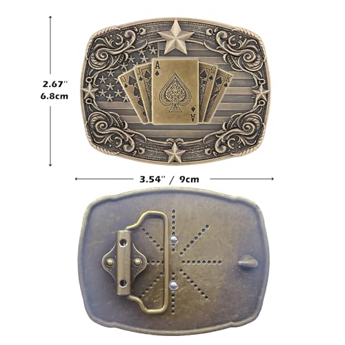 Image of Western Cowboy Vintage Rodeo Cross Prayer Horse Belt Buckle Men