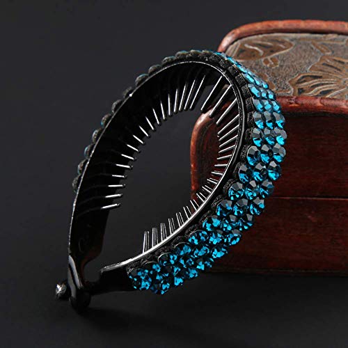 Ogquaton fille Bling strass chignon en épingle à cheveux Twist pince à cheveux style accessoire ornements Durable et utile