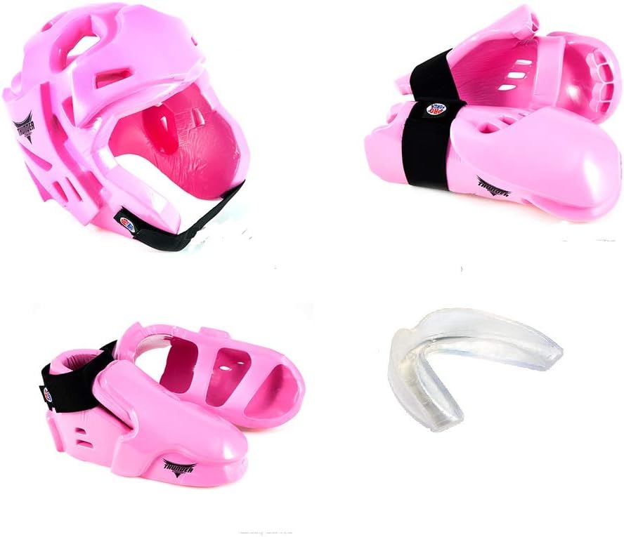 Thunder Double Layered Protected Gear Set for Sparring w/Free Mouthpiece