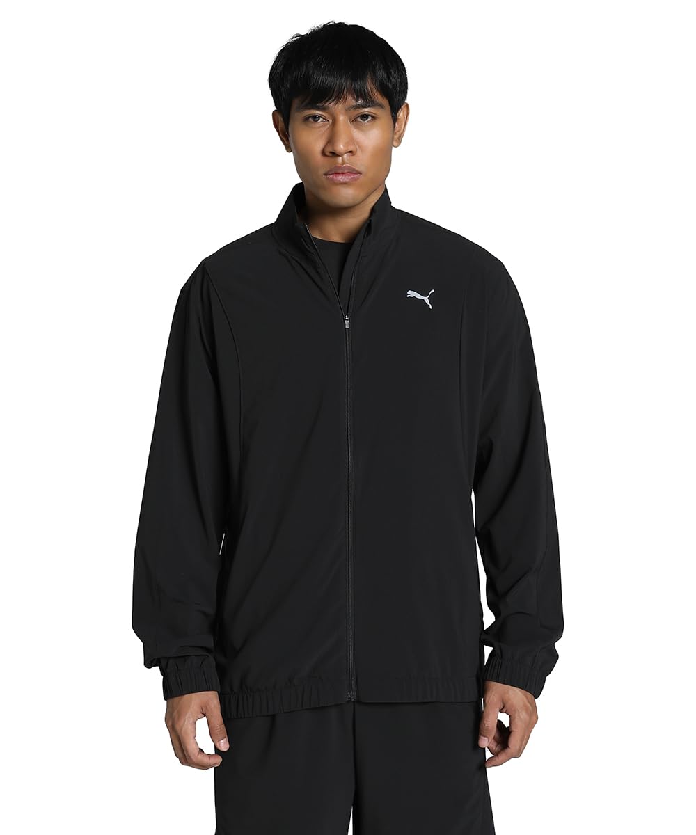 PUMA Men's Velocity Running Jacket, black, XL