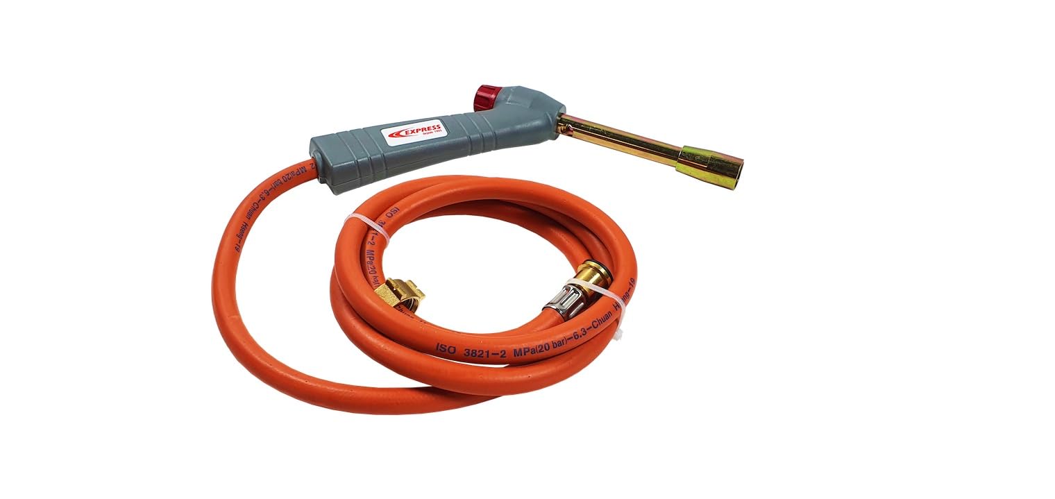 Soplete Gas Butano - Soplete Fontanero Profesional Estandar - Caudal de Gas 312 (g/h) - Potencia 4,3 kW - Quemador de Gas Resistente y Versatil - Quemador de Llama - EXPRESS