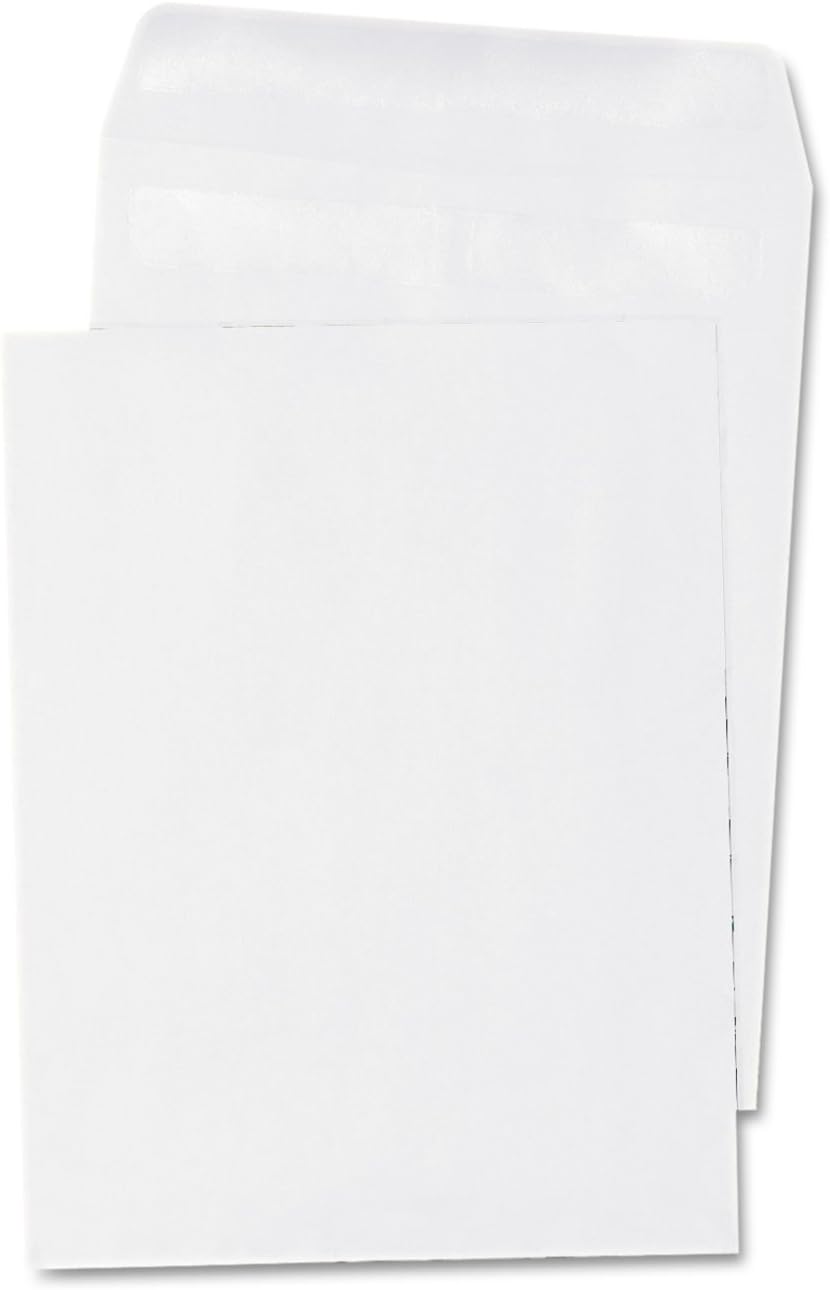 Universal 42101 Self Seal Catalog Envelope, 9 x 12, White, 100/Box