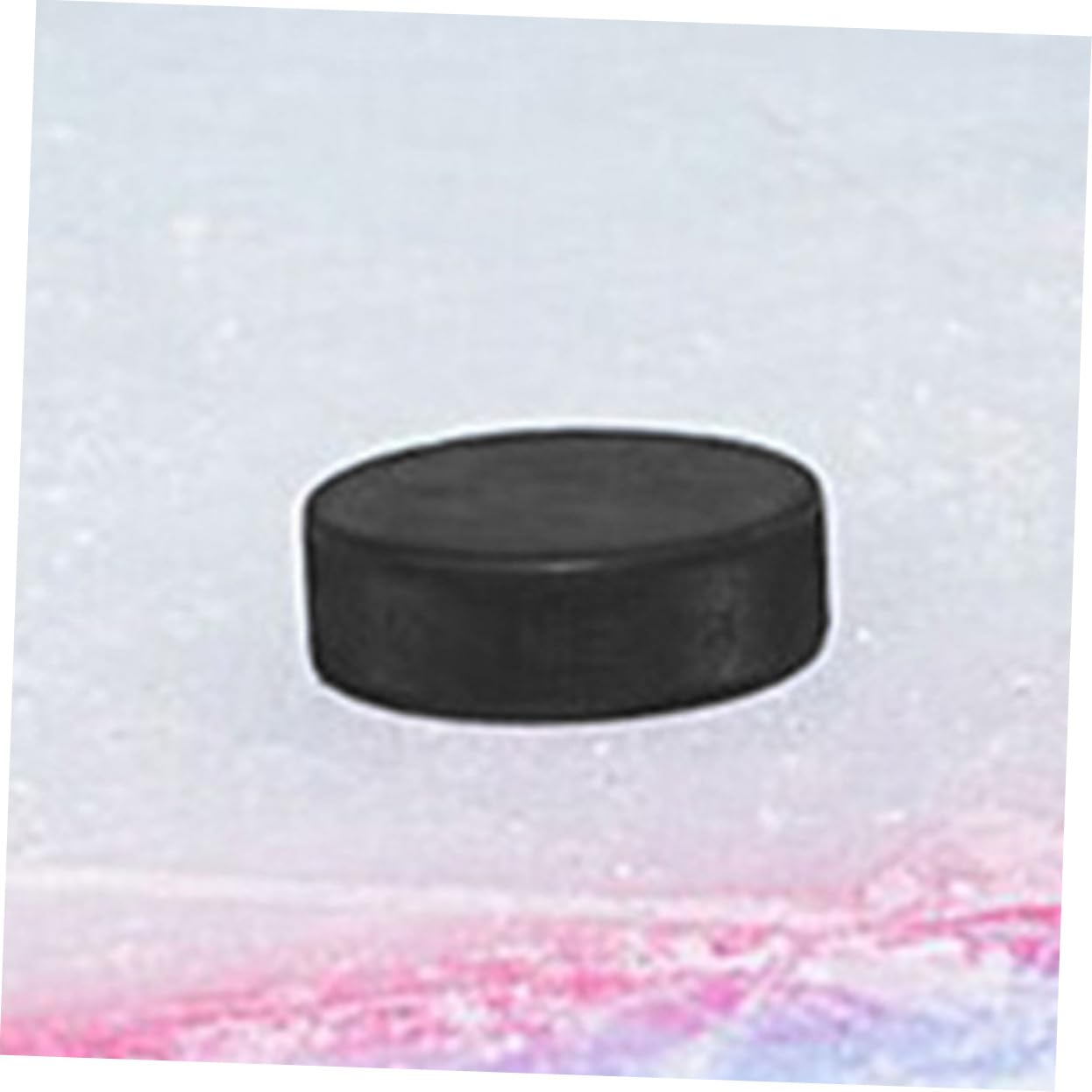 Kisangel Fournitures D'entraînement De Hockey Passeur De Hockey Outil De Hockey sur Glace Air-Hockey Rondelle De Hockey sur Air Rondelle De Hockey De Rue PU Black