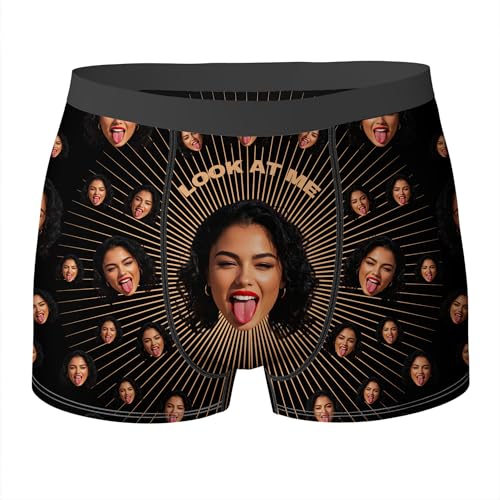 Custom Boxers for Men Husband Personalized Underwear With Face On Them Customized Funny Face On Boxers Gifts For Boyfriend