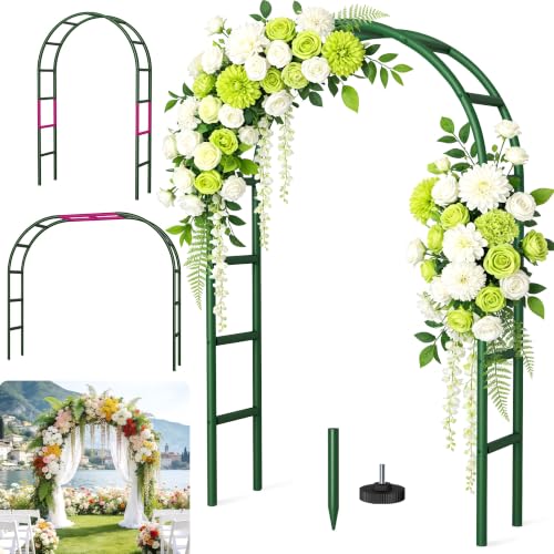 Image of Thickened Rustproof Garden Arch Metal Trellis for Climbing Plants