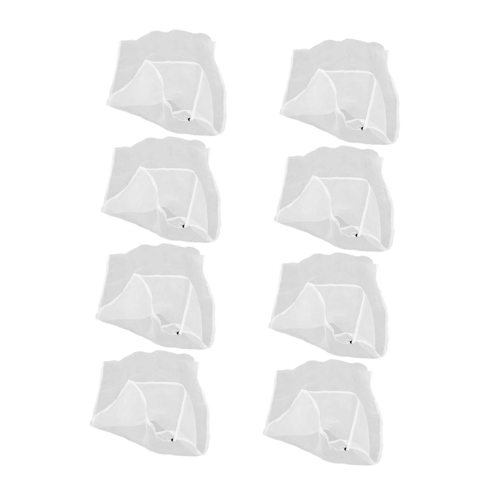 CLISPEED 8 Piezas Redes para Jardín con Cordón Malla Protectora Reutilizable para Frutas y Plantas Cubierta para Árboles Frutales y Huertos