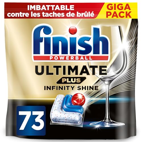 Finish Ultimate Plus Infinity Shine Pastilles Lave-Vaisselle, 73 capsules