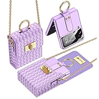 Amazon.com: for Samsung Galaxy Z Flip 4 Case Pretty Luxury