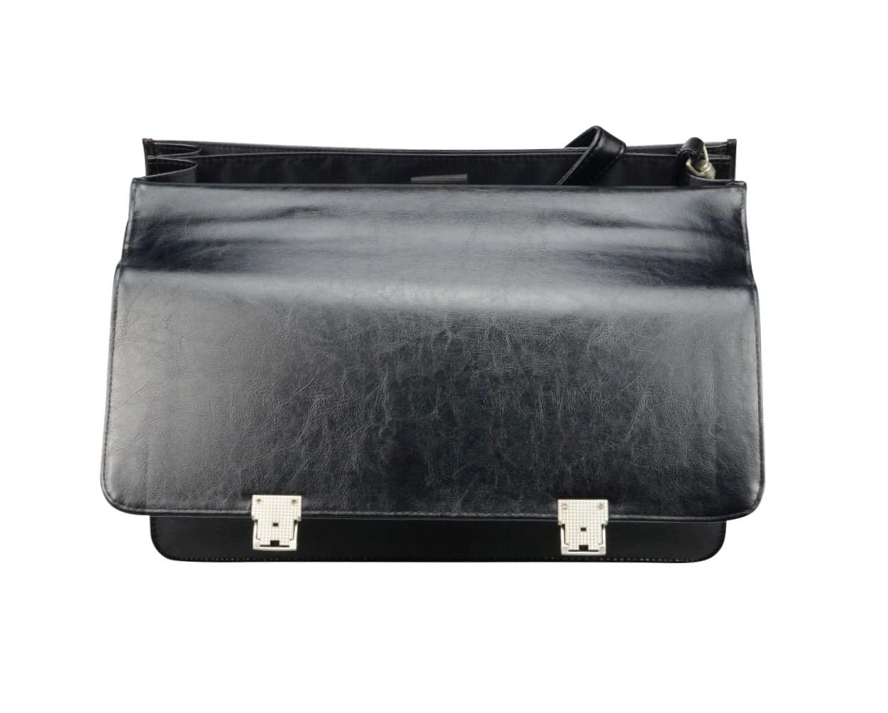 Alassio 47118 - Aktentasche Veneto, aus Lederimitat, ca. 42 x 32 x 15 cm, schwarz