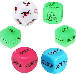 Valentines Day Date Night Gift for Couples Naughty Dice for Her Him Boyfriend Girlfriend Anniversary Wedding Engagement Gift for Wife Husband Bride Groom Love Decision Dice Christmas Birthday 4CA36