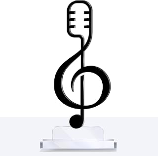 Yuefunny 1 Pcs Acrylic Music Appreciation Trophy Award Eighth Note Musician Competition Prize Keepsake Gift for Music Majo...