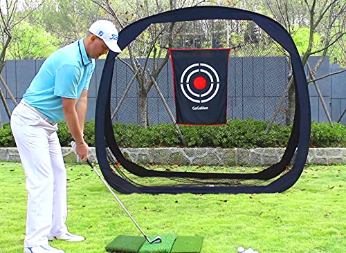Pop Up Golf Net,Pop Up Golf Hitting Net,Golf Practice Net,Golf Nets For Backyard Driving,Quick Setup Golf Hitting Net With Target Cloth And Carry Bag 8X8X3Ft #TOP5