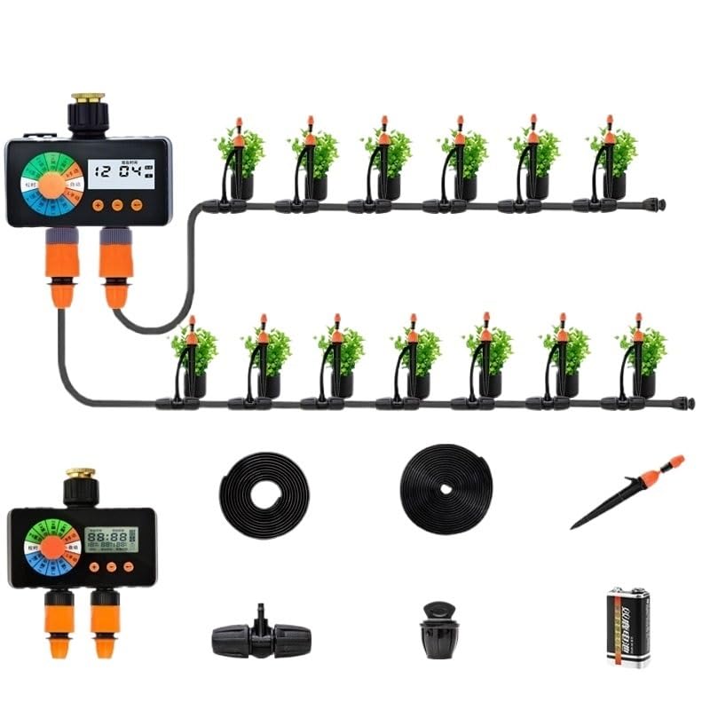 DDRROJFRS Riego automático por Goteo con Sensor de Lluvia bidireccional for Flores.(14)