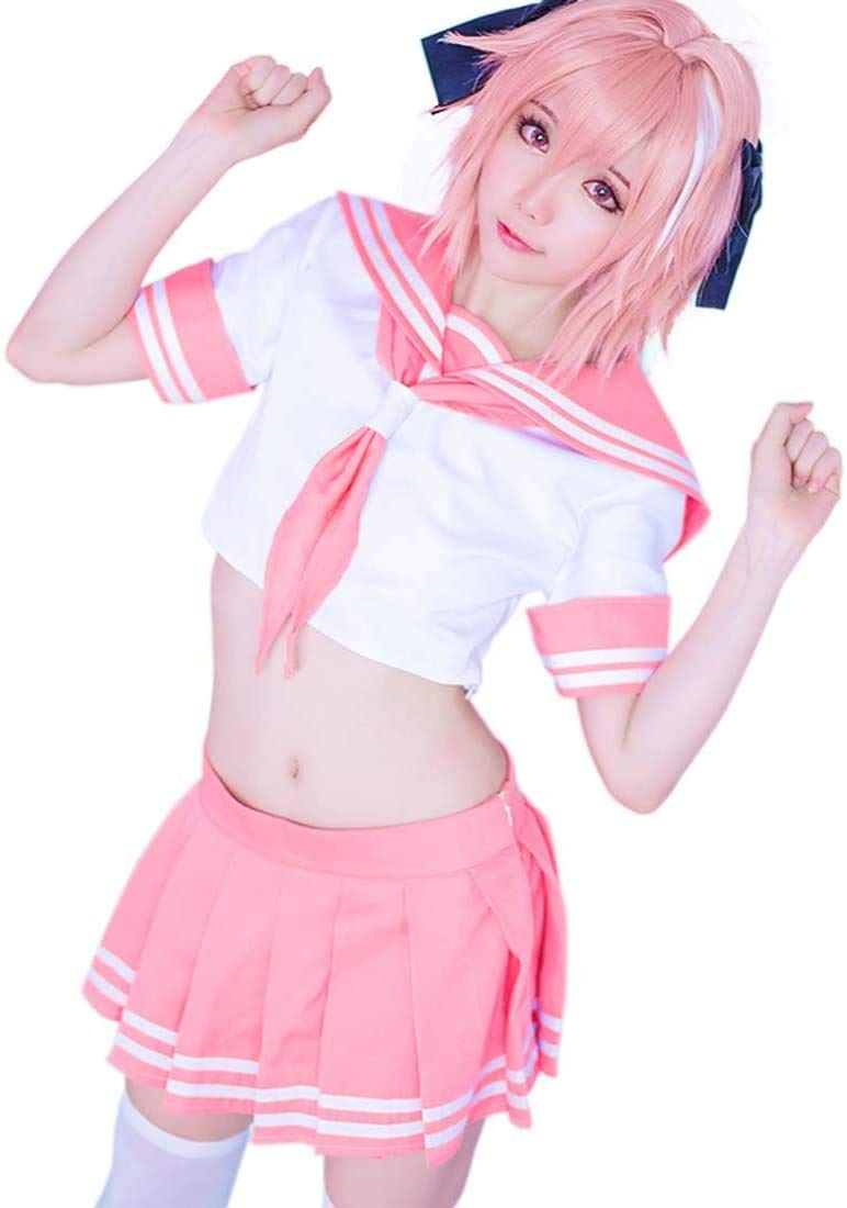 Amazon.co.jp: ウイッグ＋セーラー服 Fate アストルフォ コスプレ 衣装