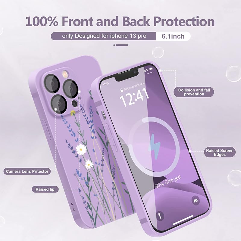 WOKEZ Telefonfodral för Motorola Edge 40 Neo - Blommönster, Ultratunn