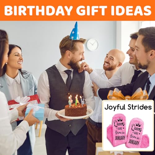 Image of HAPPYPOP Birthday Gifts Ideas for Mom - Pink Month Birthday Socks for Women