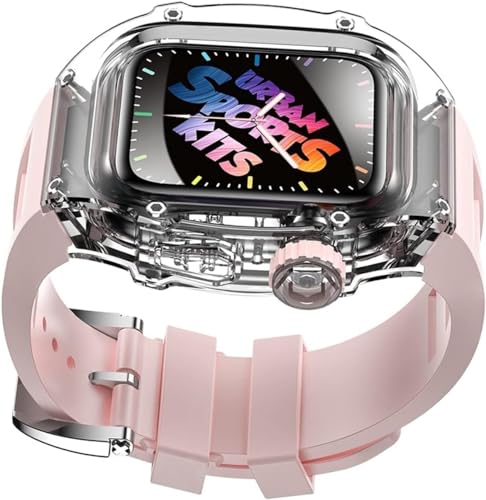 Bracelet transparent Apple Watch 45mm idéal pour le sport et l'été