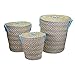 Vacchetti 19206100AZ kosz, włókna, kolor naturalny, średni, 3 sztuki