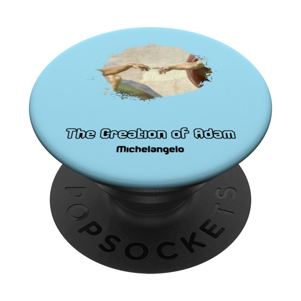 The Creation of Adam PopSockets Swappable PopGrip, Black