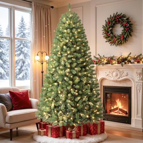 SHareconn 230cm Weihnachtsbaum künstlich mit 470 Mehrfarbiger Beleuchtung – Ansicht 6