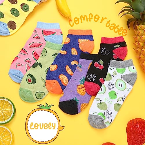 Leumoi 12 Pairs Fruit Ankle Socks Cute Fun Novelty No Show Low Cut Sock Sizes 6-12 for Women Ladies for Fruit Lover Gift3
