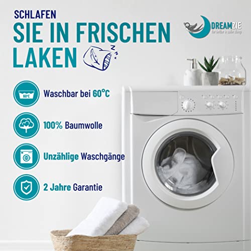 Kissenbezug 40 x 80 (Set mit 2) - 100% Jersey Baumwolle 150 g/qm Kissenbezüge -Anthrazit - Für Kissen 40 x 80 cm… – Bild 7