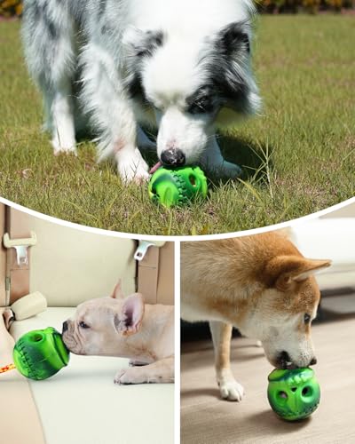 Joytale A81001-GRN Dog Enrichment Toys, Dog Toys For Aggressive Chewers, Fillable Dog Chew Toys, Halloween Skull Design Dog Toys With Rope, Treat Dispensing Dog Toys To Keep Them Busy thumb #1