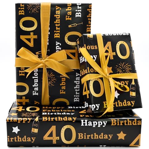 40th Birthday Wrapping Paper
