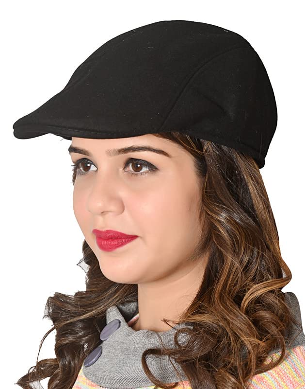 Buy Sikander® Women/Girls Autumn and Winter Plain Golf Cap Fabric