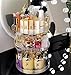 Produktbild GJ688 360-Grad-drehbare Kosmetik-Aufbewahrungsbehälter mit hohen Kapazität Display Rack für den Speicherraum von der Kommode Schlafzimmer Badezimmer, 330 * 230mm,Transparent 2