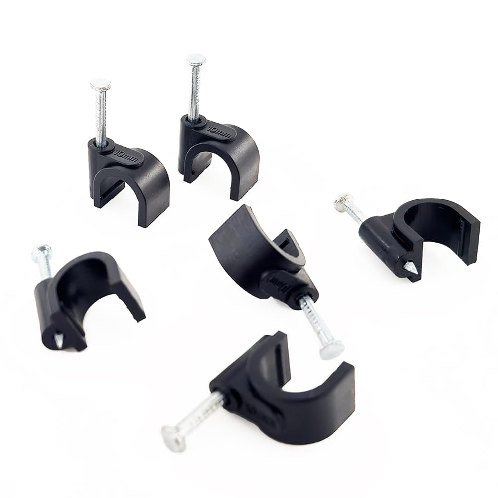 Cable Clips - 200 White Cable Staples -11