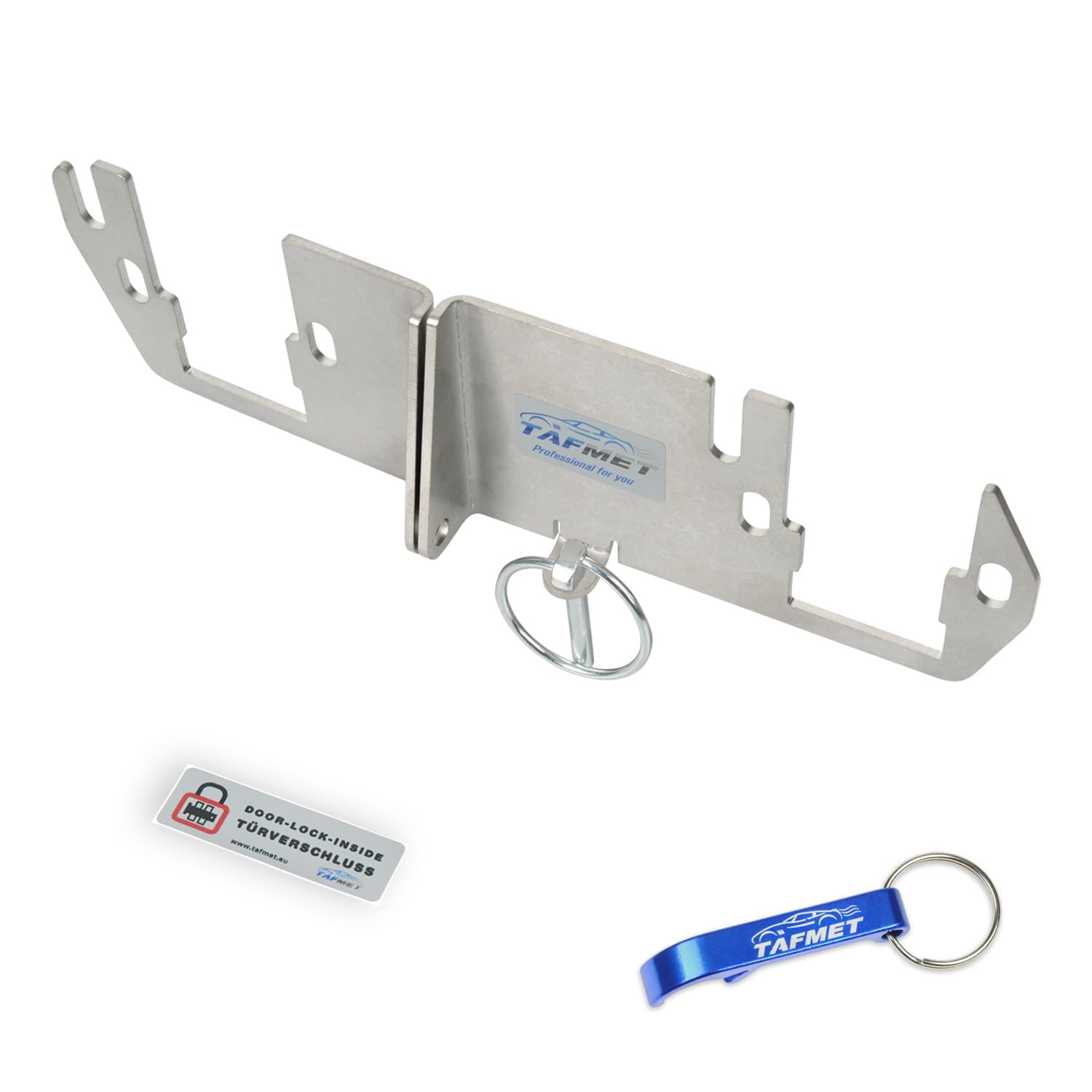 Tafmet Silver Rear Door Lock For Opel Movano B, Renault Master, Nissan Nv400 (Zab-6), Stainless Steel,