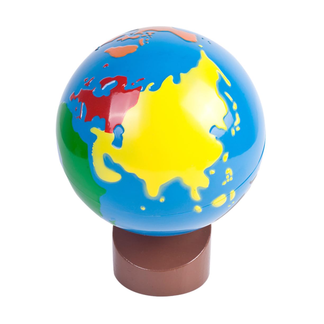 Hemobllo Mappamondo Per Ragazzo Ragazza Ragazza Mappamondo Da Tavolo Base in Legno Giocattolo Per Prima Infanzia Materiale Educativo Decorazione Per Studio