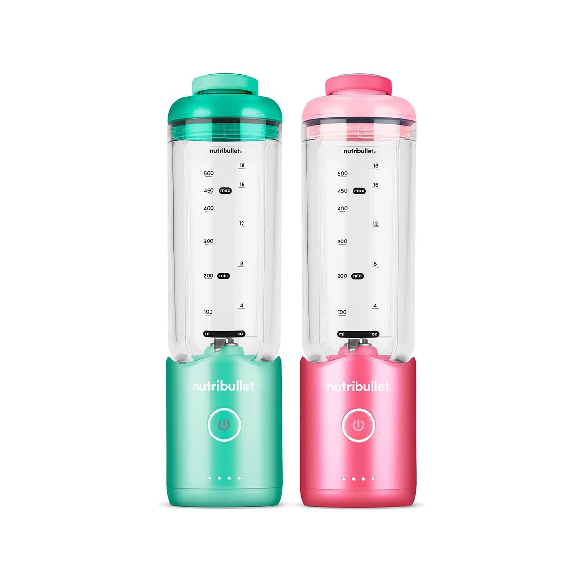 Nutribullet Flex Licuadora Portátil Kit de 2 Unidades Verde y Rosa