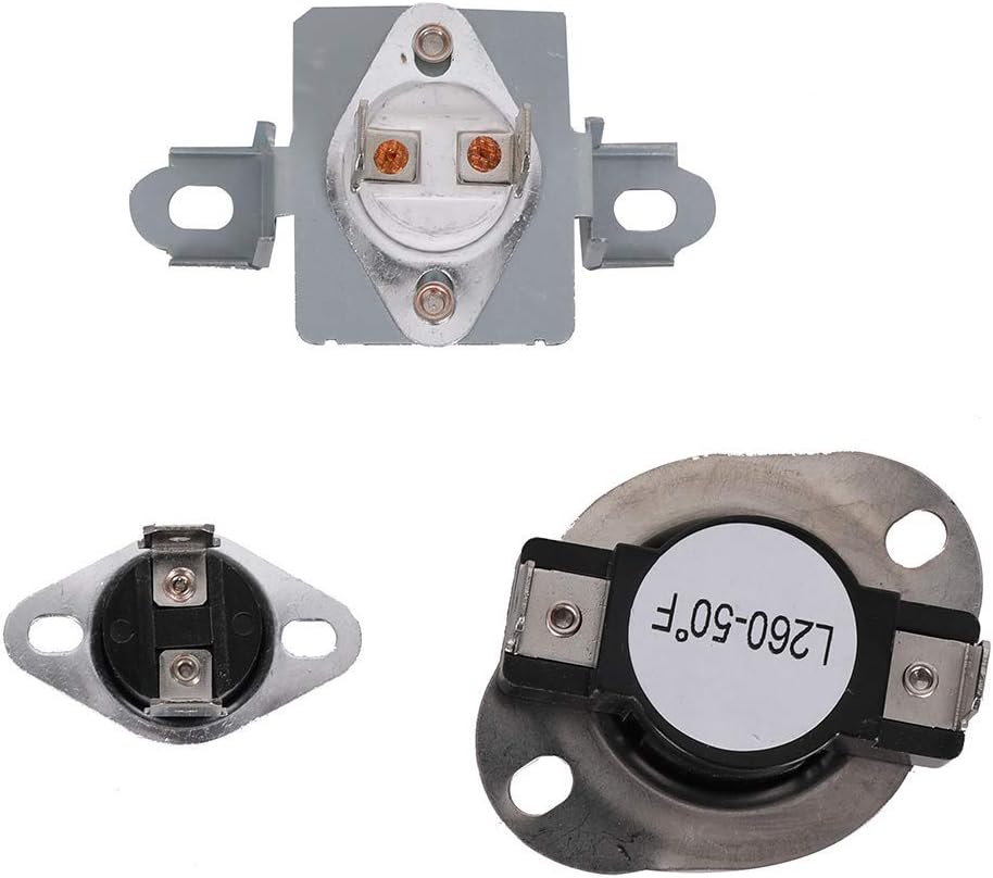XPARTCO EXP876WA Dryer Thermostat Kit Replaces WP35001193, 35001193, WP35001092, 35001092, WP35001087, 35001087