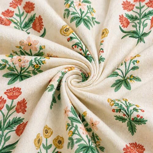 Image of THEA King Elastic Fitted Double Bedsheet Set| 100% Cotton Like Soft Fabric | Microfiber King Elastic Double Bedsheet for King Size Bed (72 X 78 x 10 inches) with 2 Pillow covers,Red Boota Floral