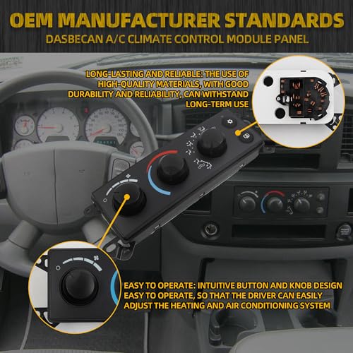 image for Dasbecan 55057079AB HVAC Climate Control Module Conditioning Control S