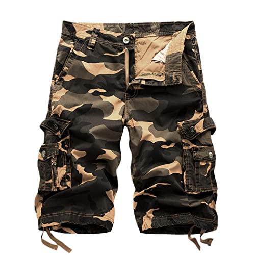 Short d'été décontracté homme pour éviter la chaleur avec style camouflage taille 44