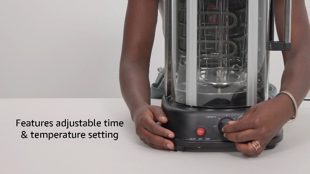 Amazon.com: Alpine Cuisine 21L 1500W Vertical Rotisserie Grill