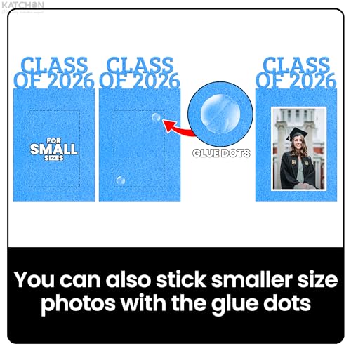 Image of KatchOn, K-12 Graduation Photo Banner 5x7 - Large, 10 Feet | Kindergarten Grad Backdrop, Blue Decorations Class of 2026 | Grad Picture Display for Graduation Decorations 2026