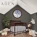 Dream On Me Aden 4-in-1 Convertible Mini Baby Crib in Espresso, GreenGuard Gold & JPMA, Sustainable Pinewood, Non-Toxic Finish, 3 Mattress Heights, Converts to Mini Day & Twin-Size Bed