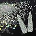 5000Pcs Ultra Mini 1.2mm Diamond DIY Glass Sand Rhinestones Beads Iridescent Crystals Long Lasting AB Shine Like Swarovski for Nail Art DIY Crafts& Nail Beauty Makeup; Impossibly Tiny(UV Glue Need)